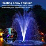 Solar Floating Fountain Water Pump for Gardens