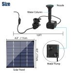 Solar Fountain Pump Kit for Garden Ponds