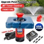 1HP Pond Fountain Aerator with 100’ Cable