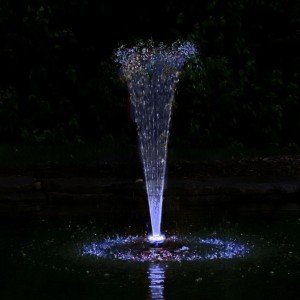 Floating Water Fountain with 48 LED Lights