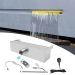 12-Inch LED Lighted Pool Fountain with Remote