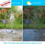 Upgraded Solar Fountain Pump for Outdoor Ponds