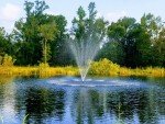 Floating Fountain with 3 Bright Lights, 1/2 HP