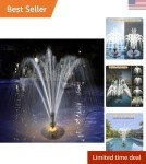 Floating Pool Fountain with LED Lights & 2 Modes
