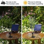 Solar Powered Fountain Pump Kit for Ponds