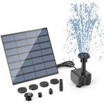 Solar Powered Fountain Pump Kit for Ponds