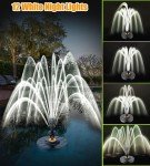 Floating Pool Fountain with LED Lights & 2 Modes