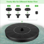 Solar Pond Pump Water Kit with Battery Fountain