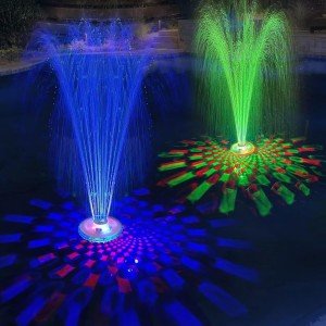 Floating Pool Fountain with Underwater Light Show