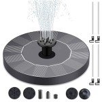 Solar Pond Pump Water Kit with Battery Fountain