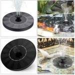 Solar Pond Pump Water Kit with Battery Fountain