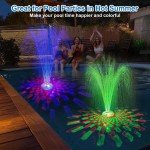 Floating Pool Fountain with Underwater Light Show