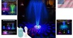 Colorful Rechargeable Floating Pool Fountain Light