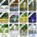 1 HP Pond Fountain with 13 Color-Changing Patterns