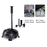 650 GPH Submersible Pump & Fountain Kit
