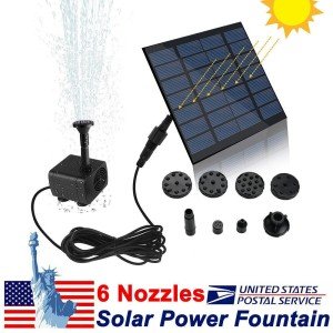 200L/H Solar-Powered Fountain Pump for Ponds
