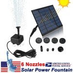 200L/H Solar-Powered Fountain Pump for Ponds
