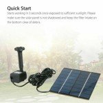 200L/H Solar-Powered Fountain Pump for Ponds