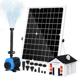 20W Solar Fountain Pump with 9 Nozzles