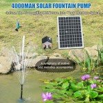 20W Solar Fountain Pump with 9 Nozzles