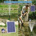20W Solar Fountain Pump with 9 Nozzles