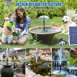20W Solar Fountain Pump with 9 Nozzles