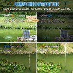 20W Solar Fountain Pump with 9 Nozzles