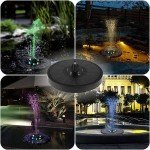 Solar LED Floating Bird Bath Fountain Pump