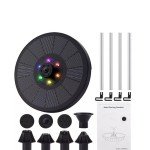 Solar LED Floating Bird Bath Fountain Pump