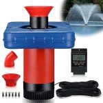 750W Floating Pond Fountain Pump with 100 FT Cord