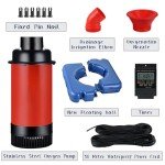 750W Floating Pond Fountain Pump with 100 FT Cord