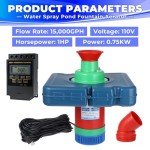 Floating Fountain Aerator with Timer for Large Ponds