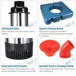 Goldlife 1HP Floating Pond Fountain Aerator with Timer