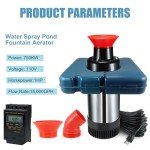 Goldlife 1HP Floating Pond Fountain Aerator with Timer