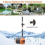 Solar Water Fountain Pump with Adjustable Flow
