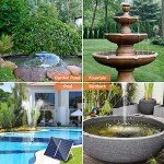 Solar Water Fountain Pump with Adjustable Flow