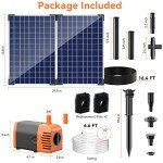 Solar Water Fountain Pump with Adjustable Flow