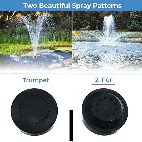 Custom Pro FT 14000 GPH Floating Pond Fountain