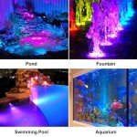Solar RGB LED Pond Lights & Fountain Kit