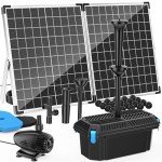 Solar Fountain Pump and Filter Kit for Ponds