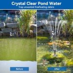 Solar Fountain Pump and Filter Kit for Ponds