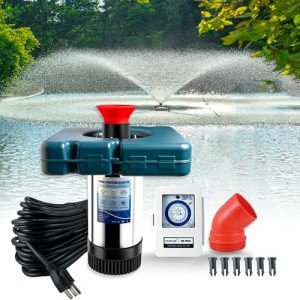 750W Floating Pond Fountain Aerator with Timer