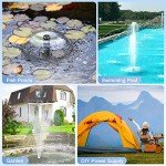 25W Solar Pond Fountain Pump with Flow Kit