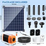 25W Solar Pond Fountain Pump with Flow Kit