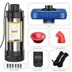 1HP Floating Pond Fountain Pump with Timer