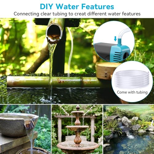 50W Solar Water Fountain Pump with Battery Backup