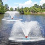 1HP Floating Pond Fountain Aerator with 100 ft Cord