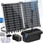 Solar Pond Fountain Pump and Filter Kit