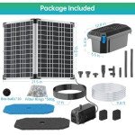 Solar Pond Fountain Pump and Filter Kit