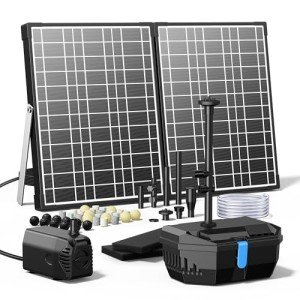 Solar Fountain Kit with 30W Pump and Filter